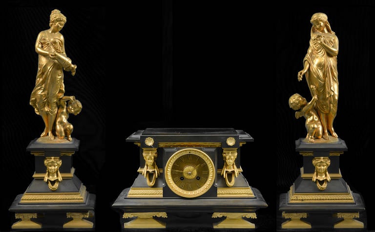 Howard & Co New York, Mantel Clock Signed by Mage