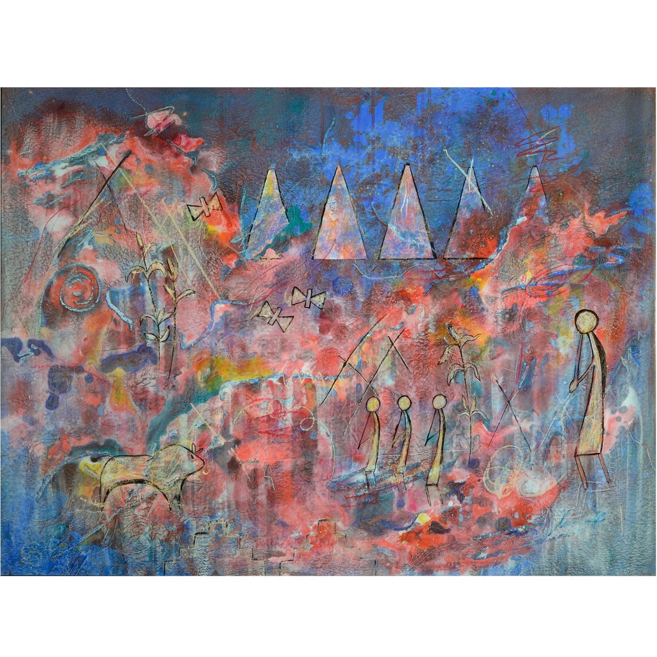 Sonia Kuhfahl Giclee Enhanced with Acrylic, the Flute Society For Sale