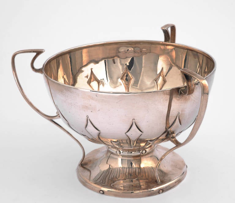 Art Nouveau, British Sterling Silver Trophy Cup