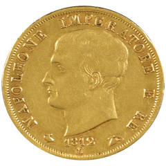 Napoleone Bonaparte, Imperatore E Re, 40 Lire Italian Gold Coin, 1912