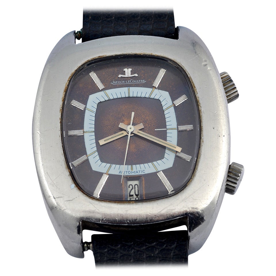 Jaeger LeCoultre, Stainless Steel Memovox Alarm For Sale