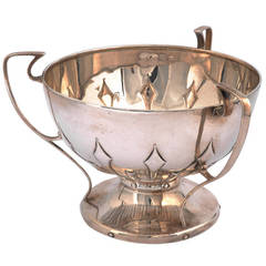 Art Nouveau, British Sterling Silver Trophy Cup