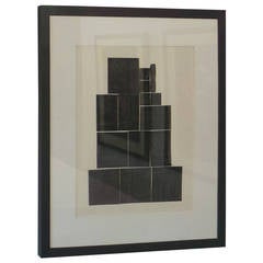 Vintage "The Great Wall" Print by Louise Nevelson