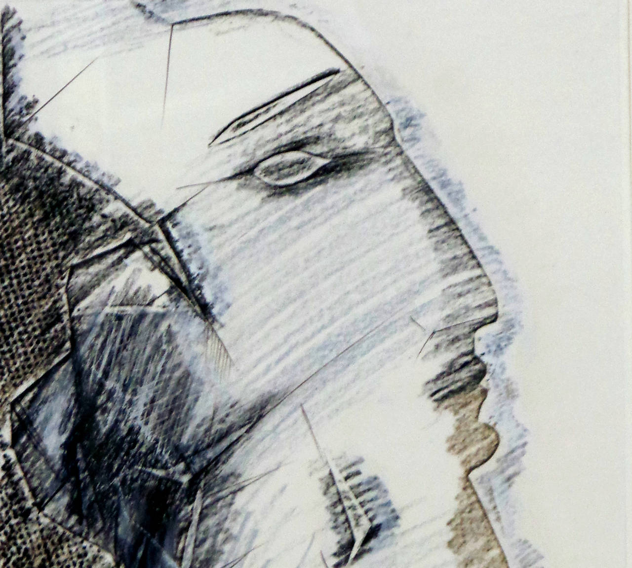 "Profile" Drawing by Henri de Waroquier