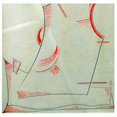 "Abstract Forms" Drawing by Victor Servranck