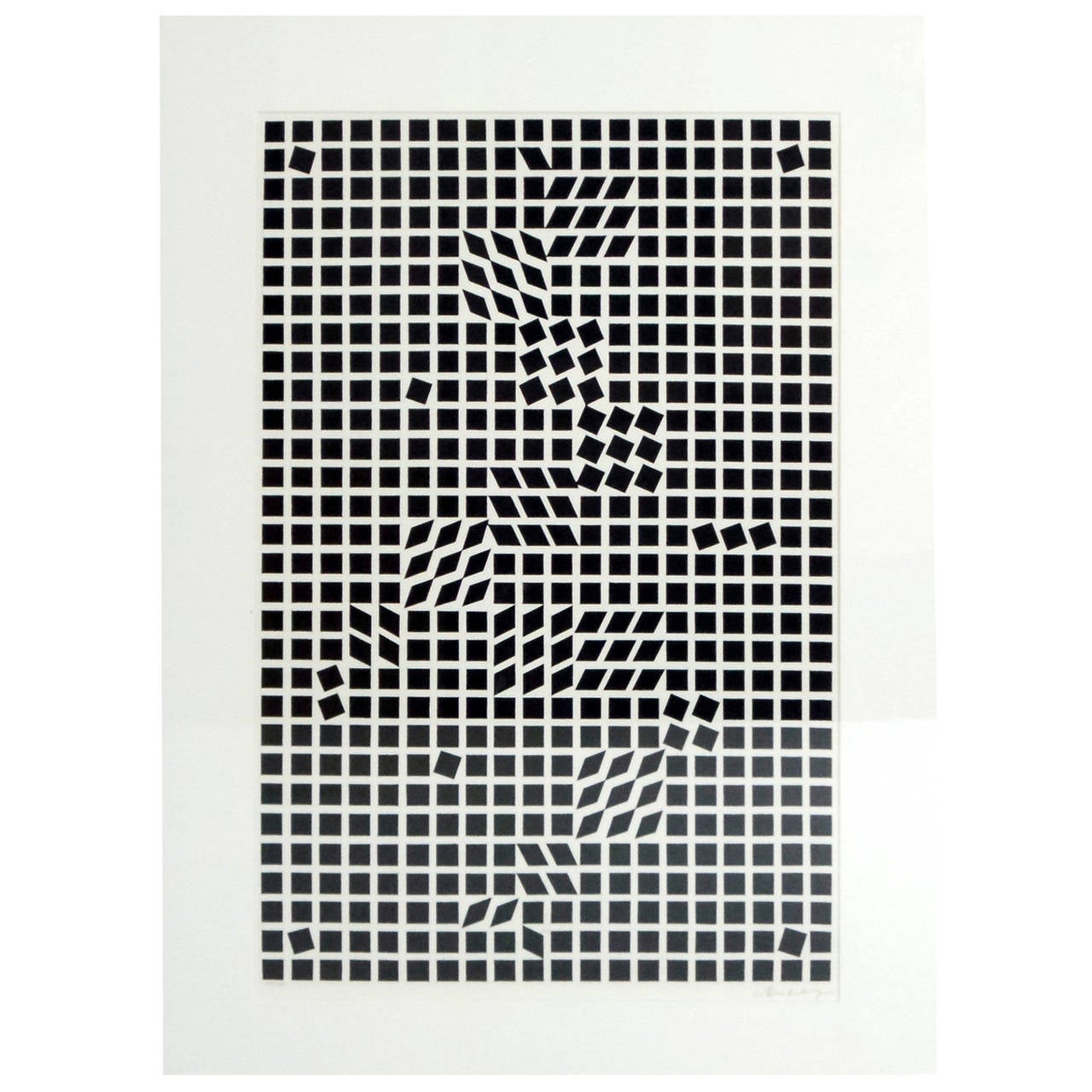 "Illusion Optica" by Victor Vasarely For Sale
