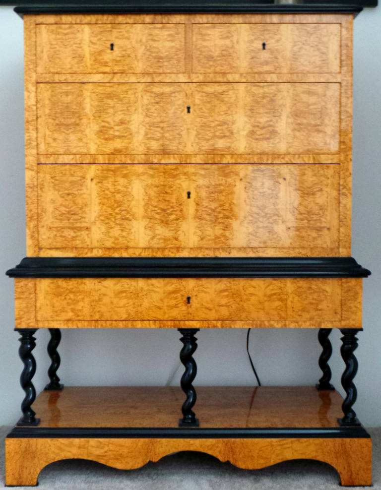 Chest of Drawers in Two Sections by Otto Schulz Circa 1920s