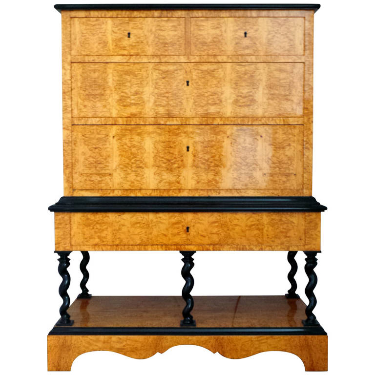 Chest of Drawers in Two Sections by Otto Schulz Circa 1920s For Sale at