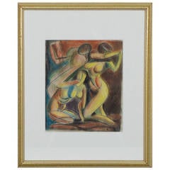 "Untitled" Three Nudes Painting by Joseph Meierhans