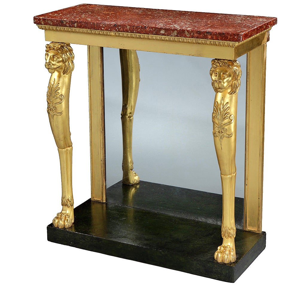 Regency Giltwood Console Table, English, circa 1810 For Sale