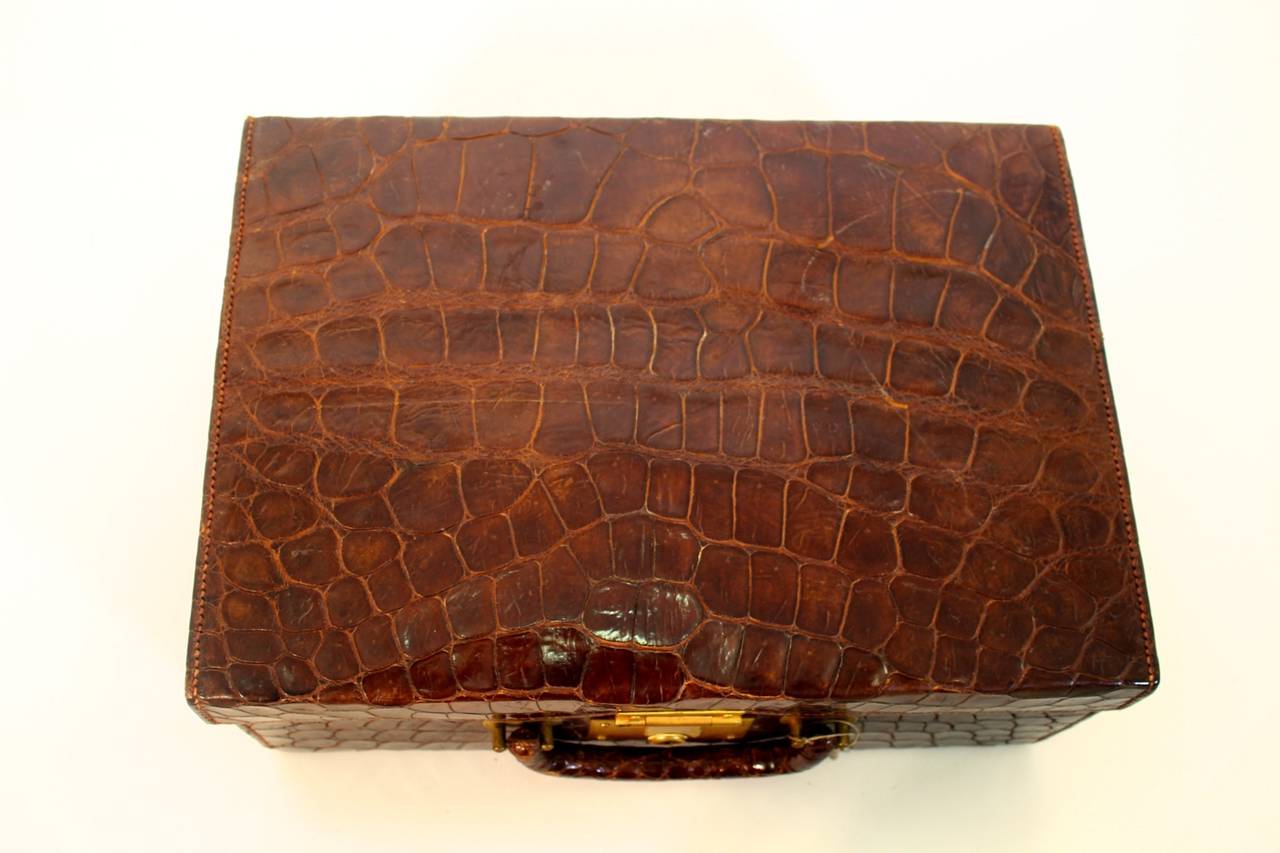Extraordinary Alligator Leather Case for Gents, UK, c. 1920 1