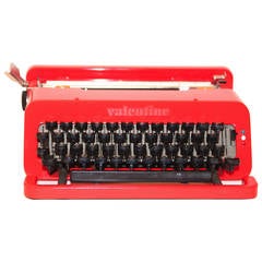 Typewriter "Valentine" Designed by Ettore Sottsass, Italy