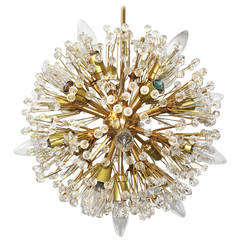 Snowball Gold-Plated Chandelier designed by Emil Stejnar Vienna Austria 1955 11