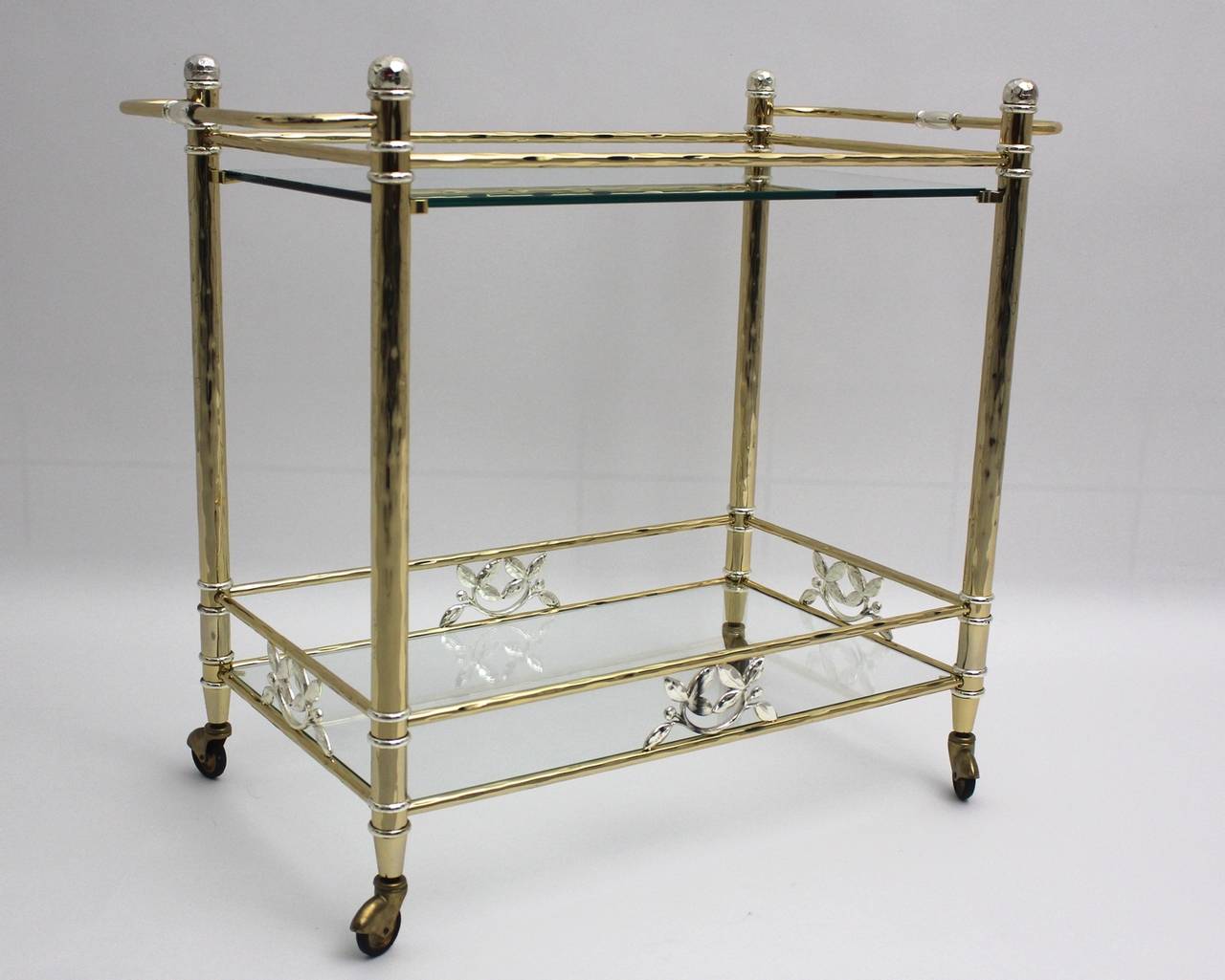 Late 20th Century Hollywood Regency Extraordinary Bar Cart in the style of Maison Bagues France