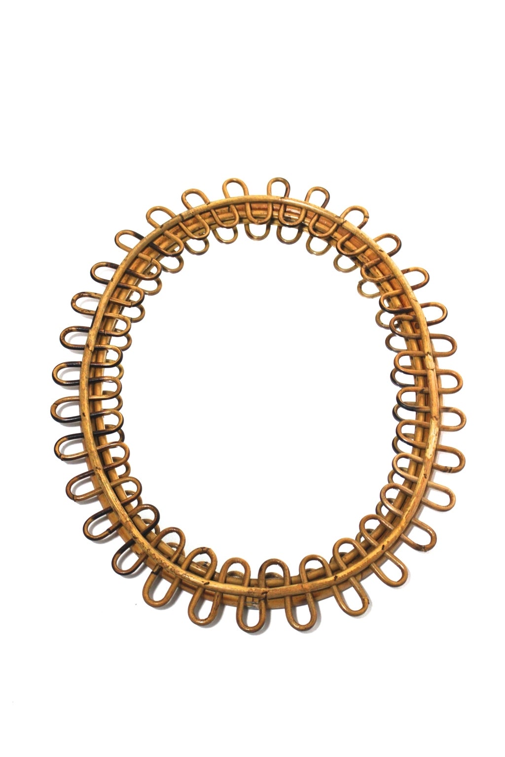 Lovely Rattan Mirror in the style of Jean Royere

Shipping complimentary allover the world