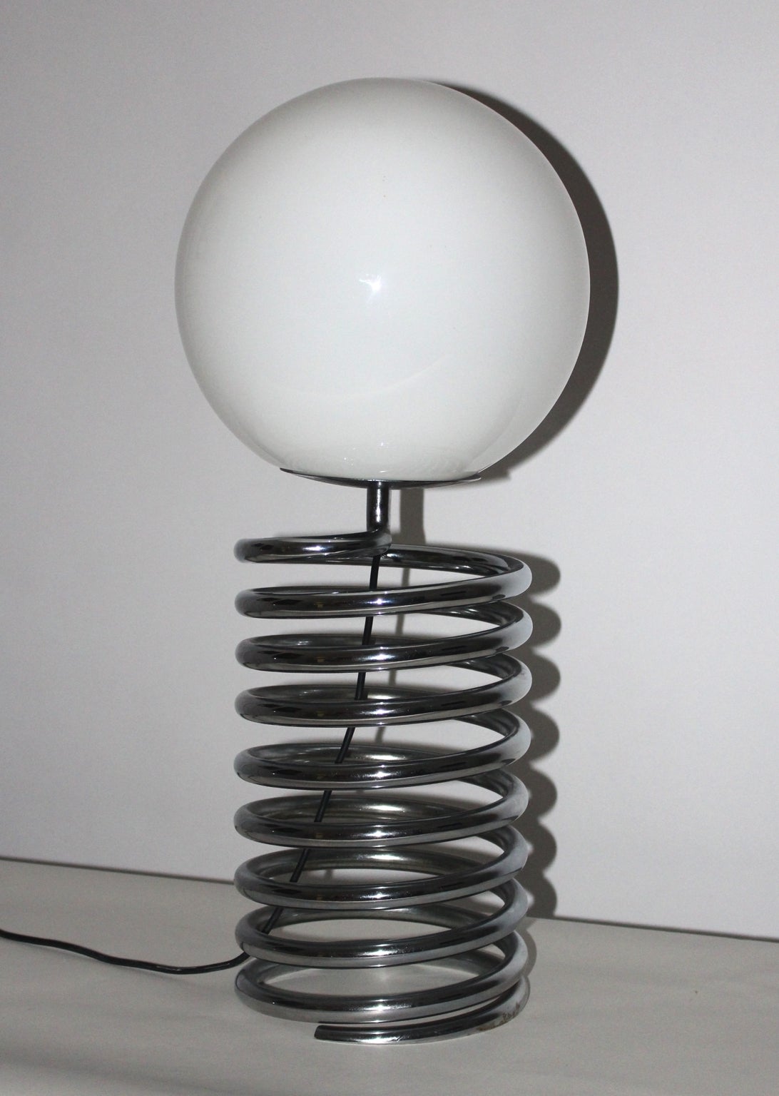 Mid-Century Modern Vintage Chrome Table Light Ingo Maurer, Germany, circa 1967 In Good Condition In Vienna, AT