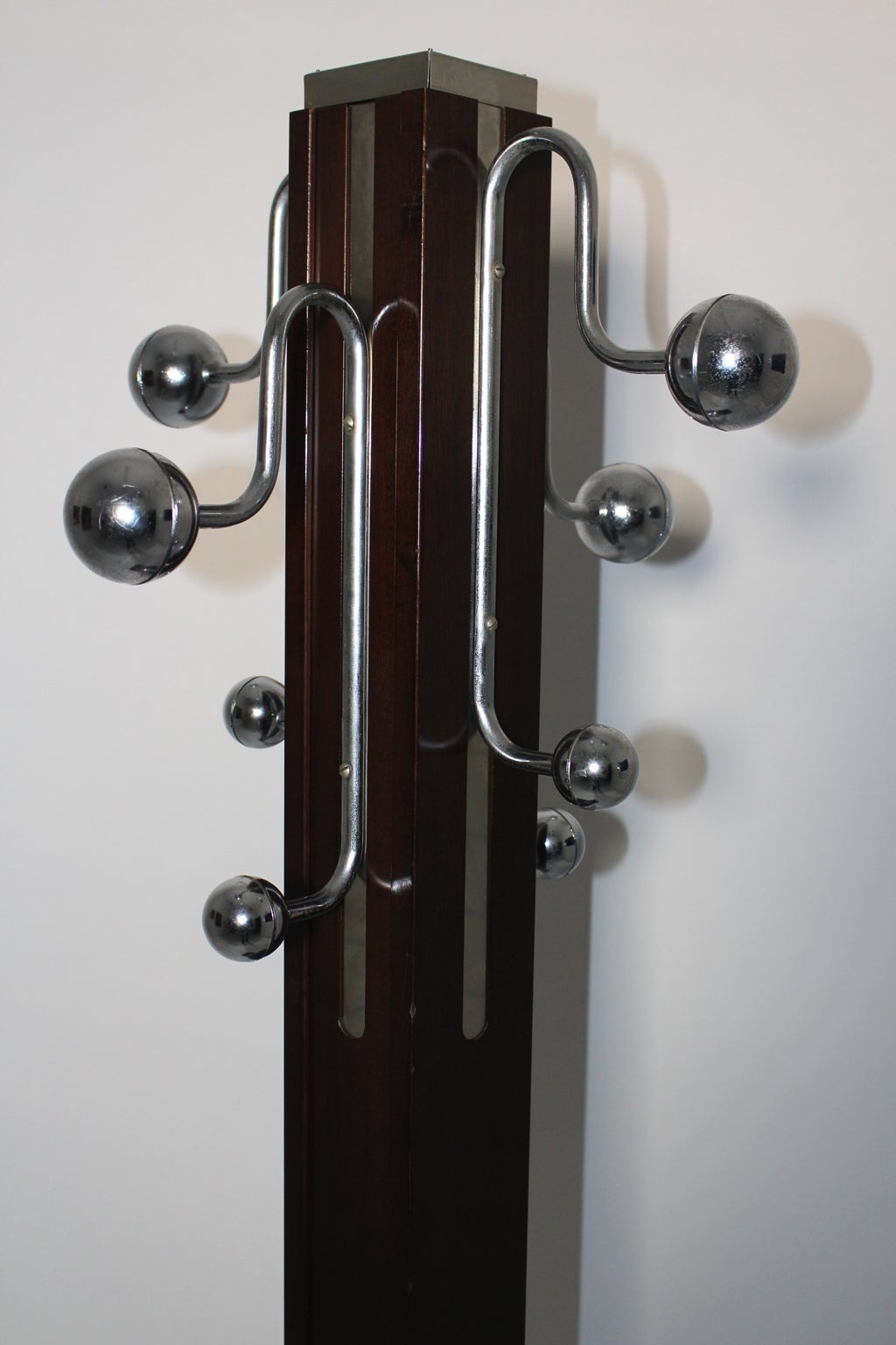 Modern Pierre Cardin attributed Vintage Rosewood Coat Stand or Coat Rack France 1970s For Sale