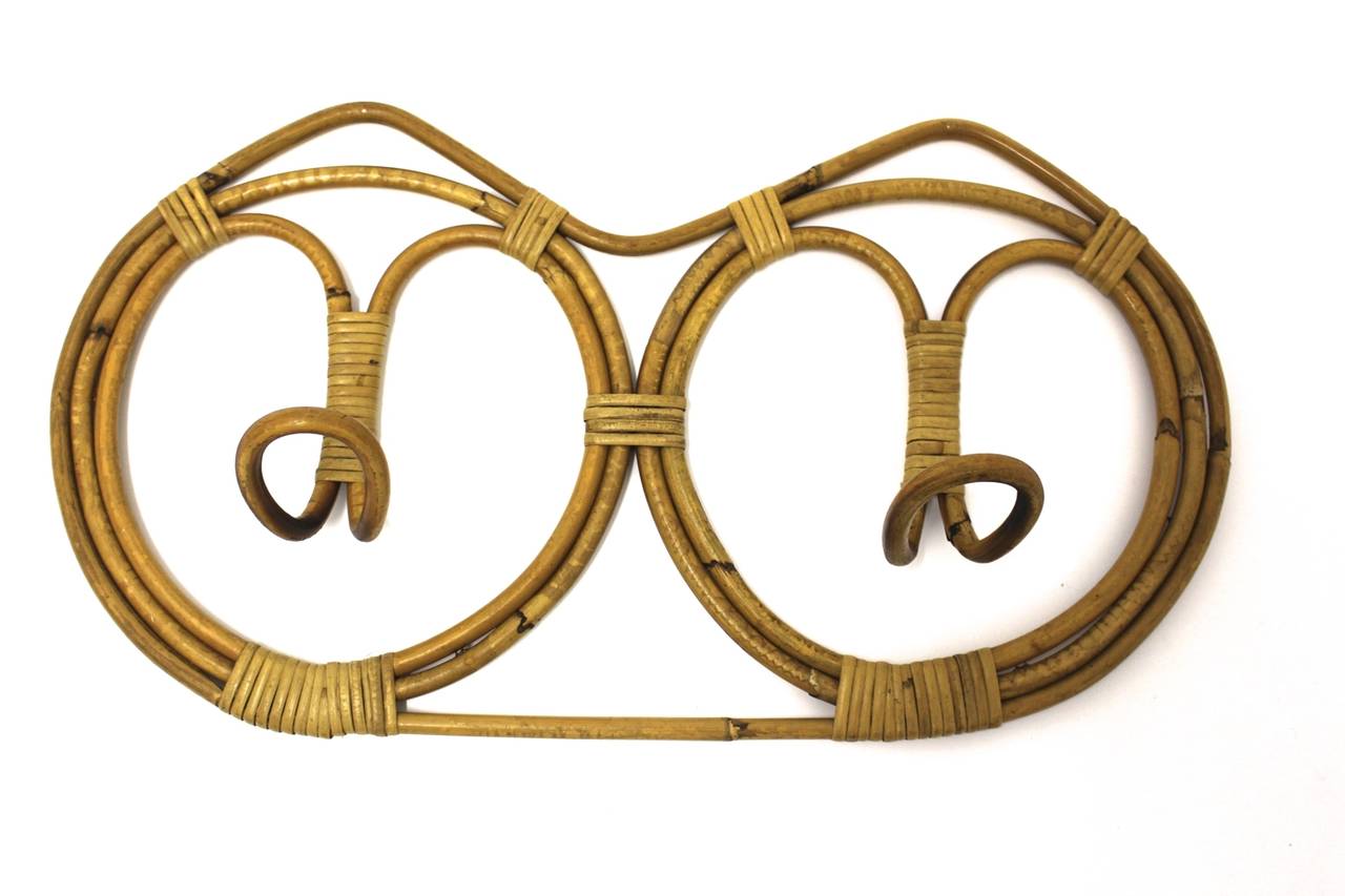 Rattan Coat Hook by Franco Albini & Franca Held 1961, Italy