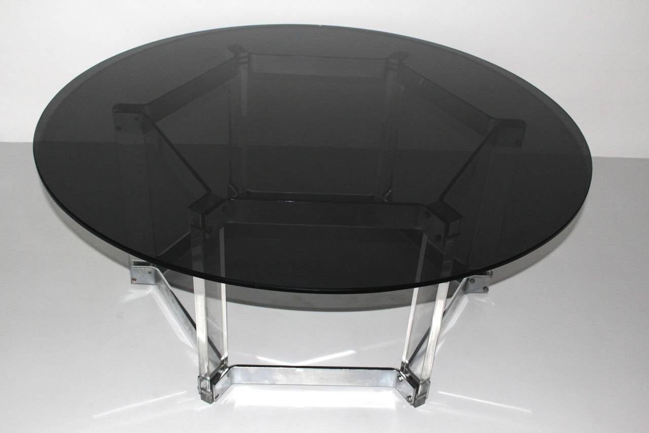 Lucite Vintage Coffee Table Sofa Table Style of Alessandro Albrizzi Italy c 1968 In Fair Condition For Sale In Vienna, AT