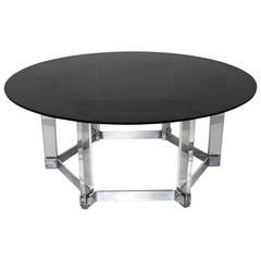 Lucite Coffee Table in the Style of Alessandro Albrizzi, Italy, circa 1968