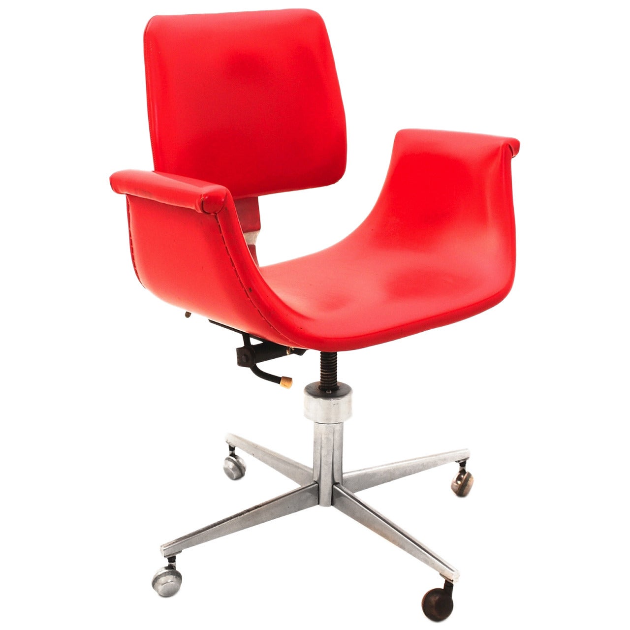 Modern Leather Office Chair at 1stDibs