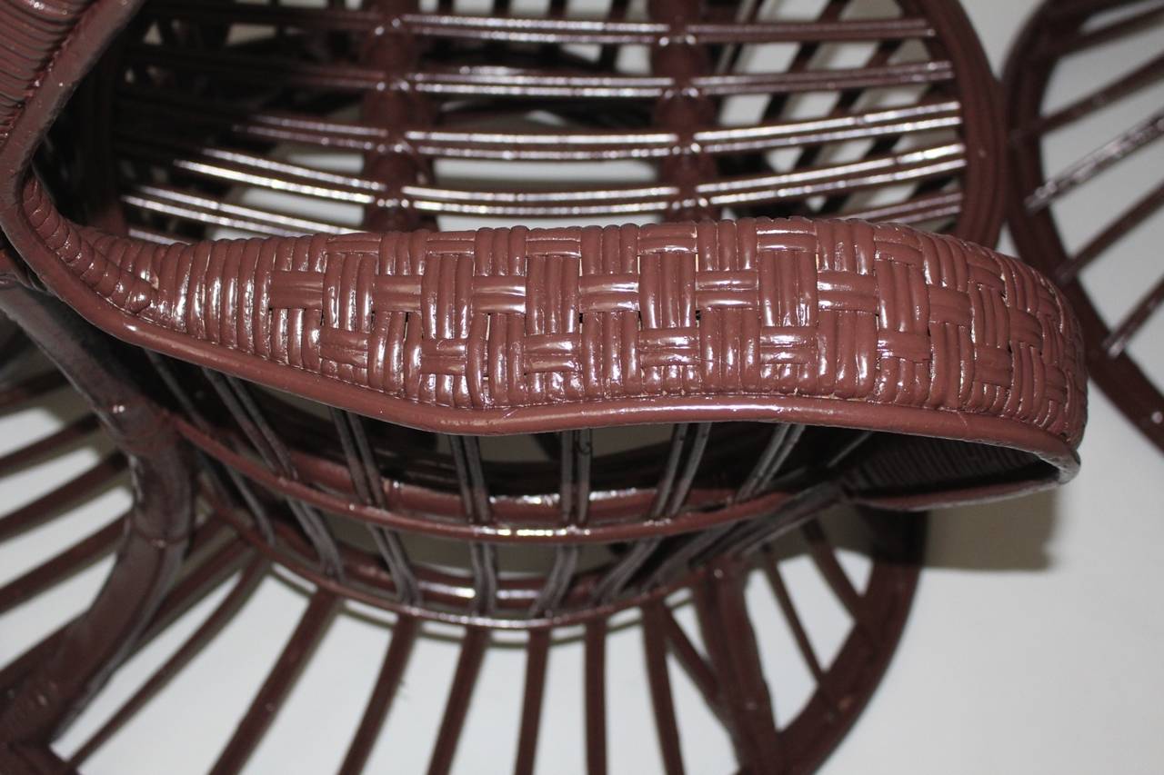 Mid-20th Century  Wicker Chairs designed by Lio Carminati, Italy, circa 1948