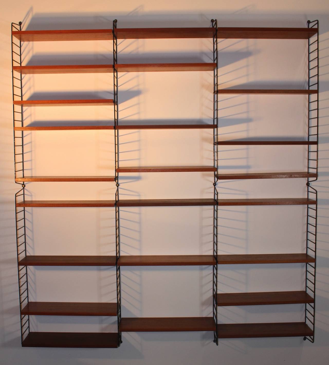 Swedish String Shelf Ladder Shelf by Nisse Strinning, circa 1952 Sweden