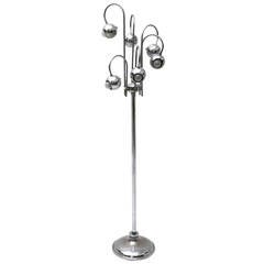 Space Age Atomic Chrome Floor Lamp by Robert Sonneman, 1960s, USA 12