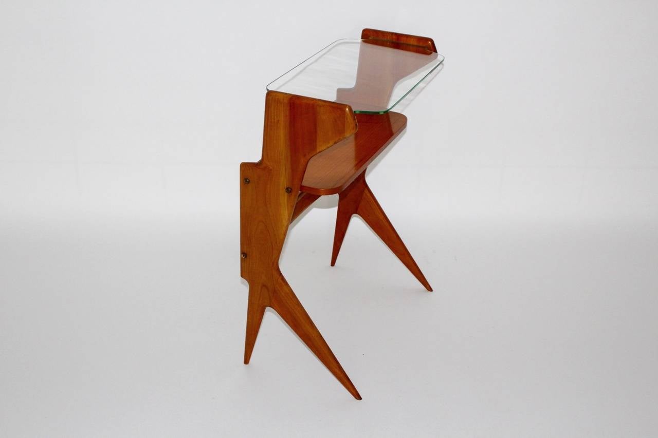 Italian Mid Century Modern Ico and Luisa Parisi Cherrywood Table