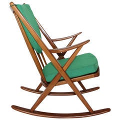 Scandinavian Modern Rocking Chair by Frank Reenskaug circa 1960 3