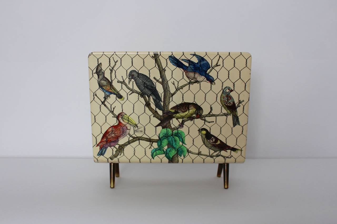 Mid-20th Century Piero Fornasetti Italian Mid Century Magazine Rack