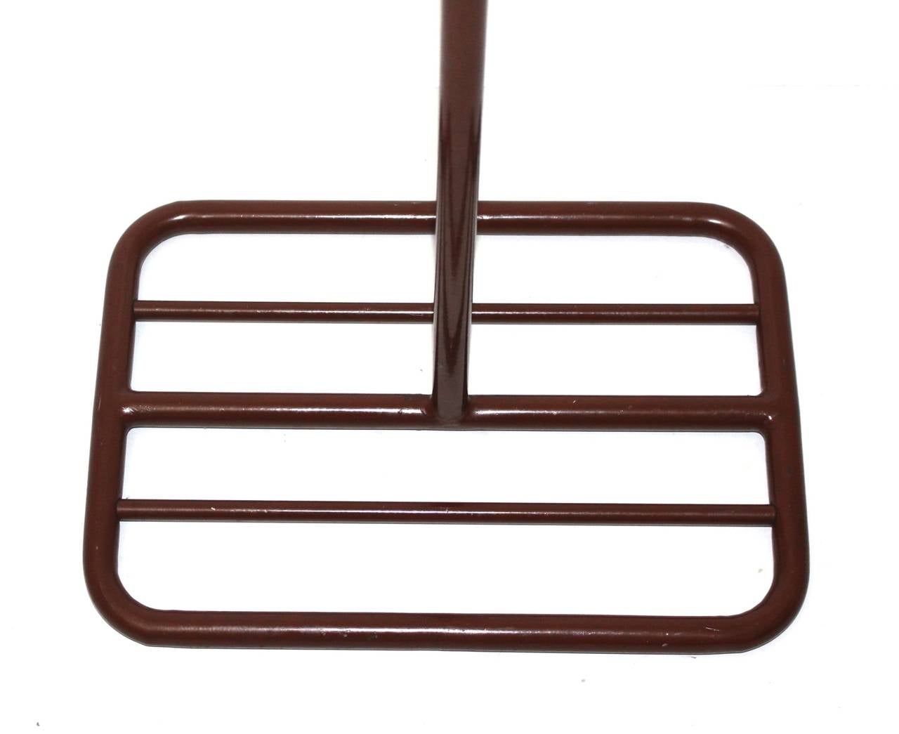Beech Art Deco Bauhaus Tubular Steel Valet, circa 1930