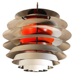 Scandinavian Chandelier Contrast by Poul Henningsen Denmark 1958 9