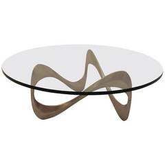 Modernist Aluminium Coffee Table by Knut Hesterberg Germany 1960s 7