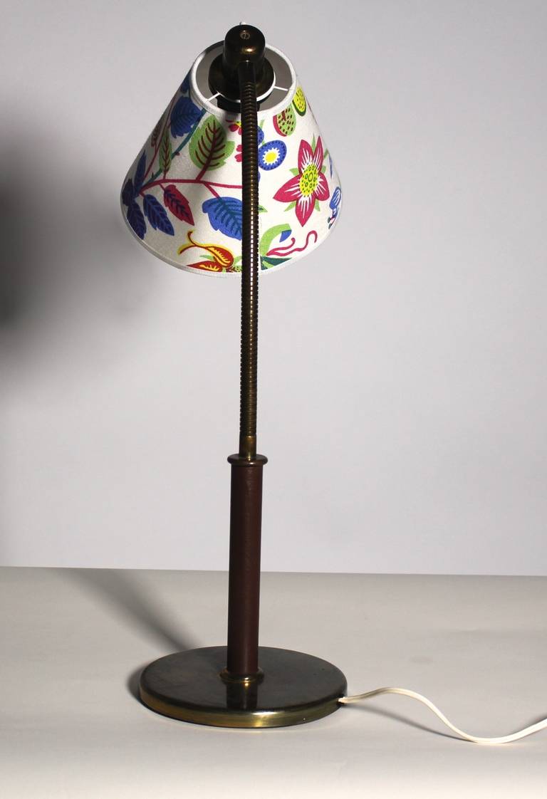 Mid-20th Century Art Deco Brass Table Lamp by Josef Frank, Vienna, Austria circa 1934