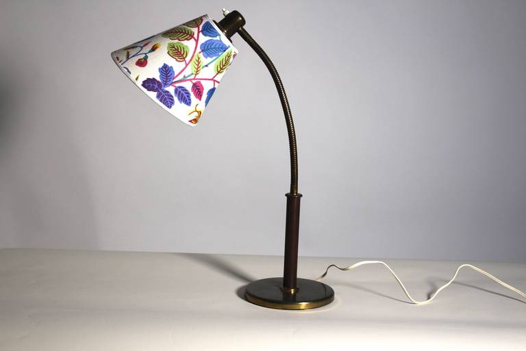 Art Deco Brass Table Lamp by Josef Frank, Vienna, Austria circa 1934 1