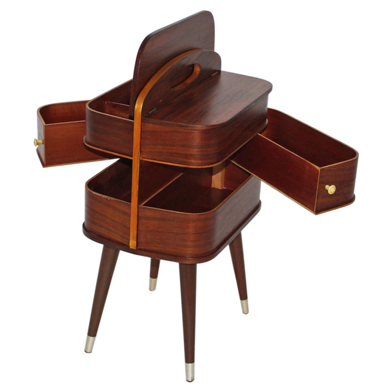 Scandinavian Modern Sewing Box Storage Chest circa 1960s Denmark For