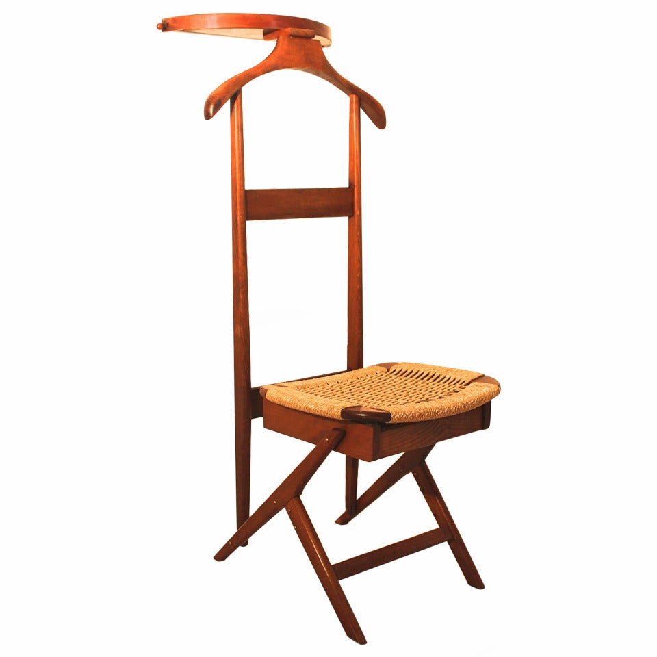 Mid Century Modern Beechwood Valet Chair by Ico & Luisa Parisi, Italy 1950s