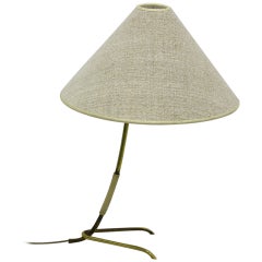 Mid-Century Modern Vintage Kalmar-Tischlampe aus Messing, Kleiner Kaninchen Wien, 1960