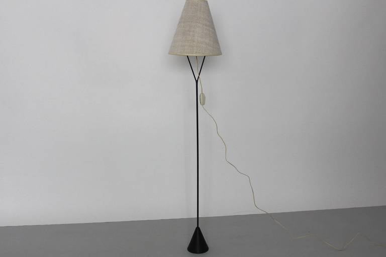 Austrian Mid-Century Modern Vintage Authentic Carl Auboeck Floor Lamp Vienna 1950s For Sale