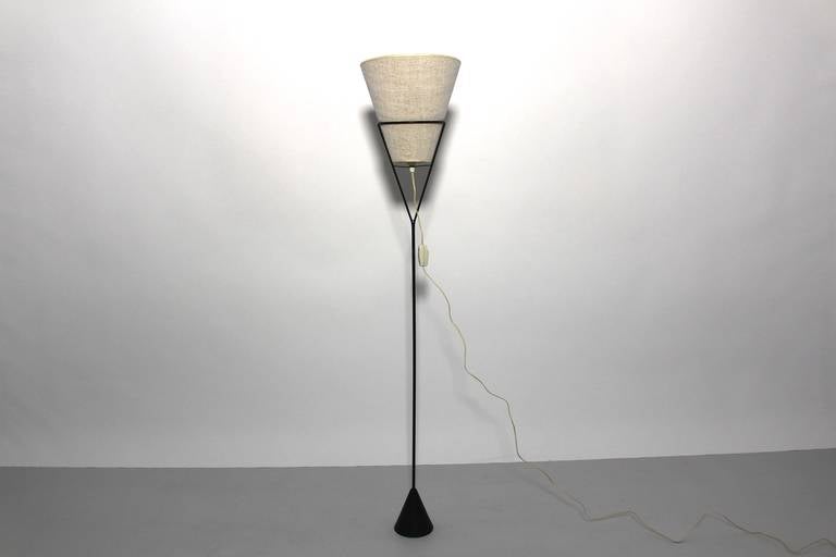 Mid-20th Century Mid-Century Modern Vintage Authentic Carl Auboeck Floor Lamp Vienna 1950s For Sale