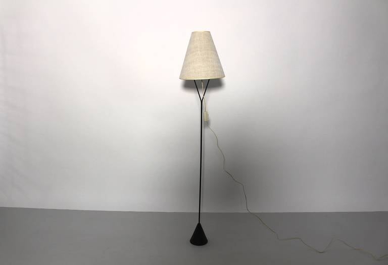 Mid-Century Modern Vintage Authentic Carl Auboeck Floor Lamp Vienna 1950s For Sale 1