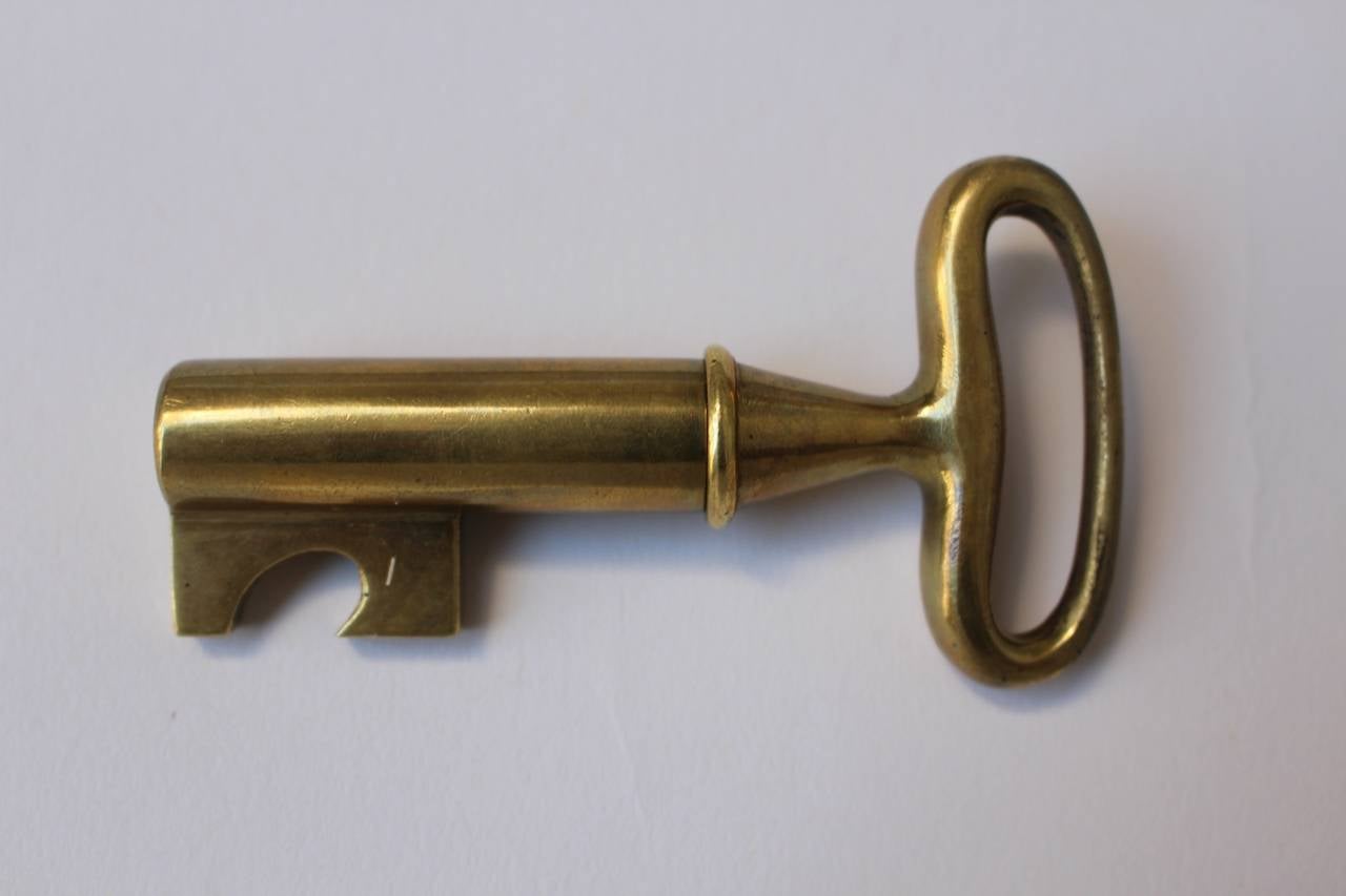 Autrichien Crémaillère à clés en laiton moderne du milieu du siècle dernier par Carl Auböck, Autriche, vers 1950 en vente