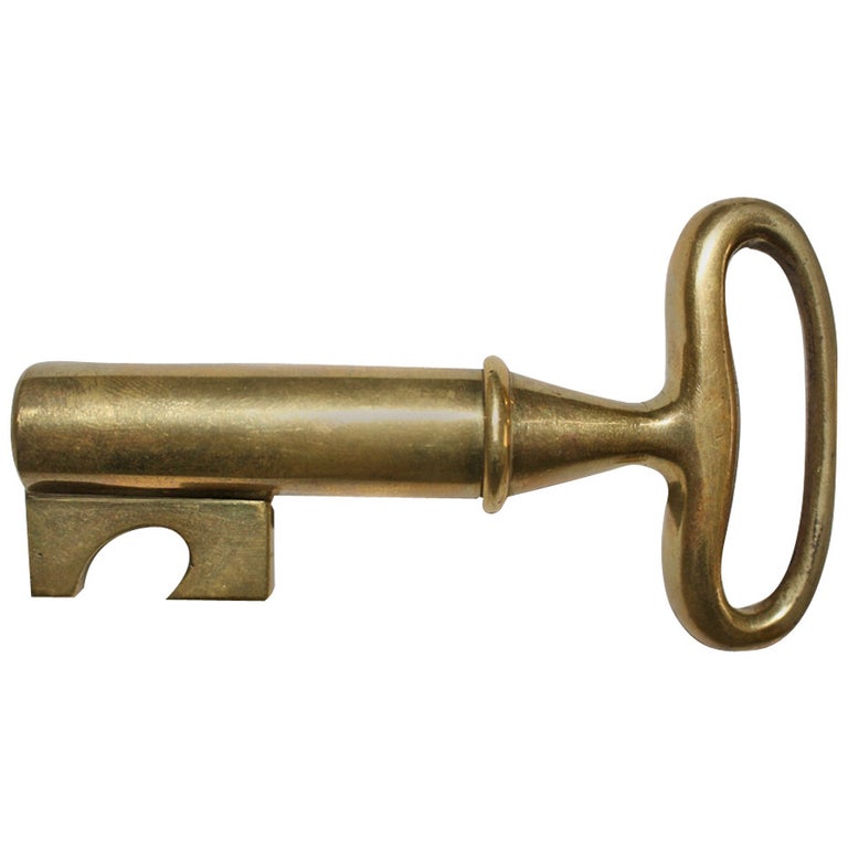 Mid Century Modern Vintage Brass Key Corkscrew by Carl Auböck Austria circa  1950 For Sale at 1stDibs