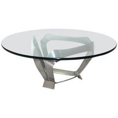 Aluminium Coffee Table by Knut Hesterberg, Germany, 1970 4