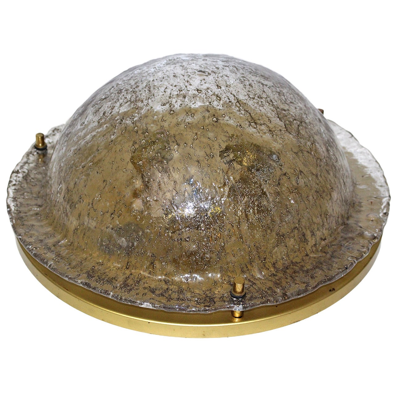 Mid-Century Modern Vintage Flushmount Barovier & Toso, Murano, Italy, circa 1960 For Sale