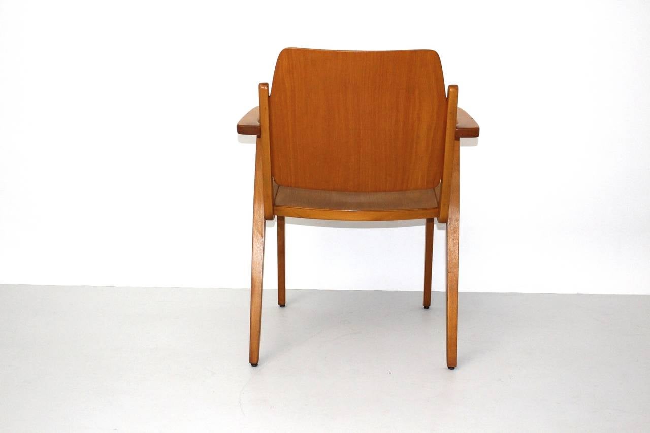 Plywood Mid-Century Modern Beech Vintage Dining Chairs Franz Schuster Vienna Up to 18 For Sale