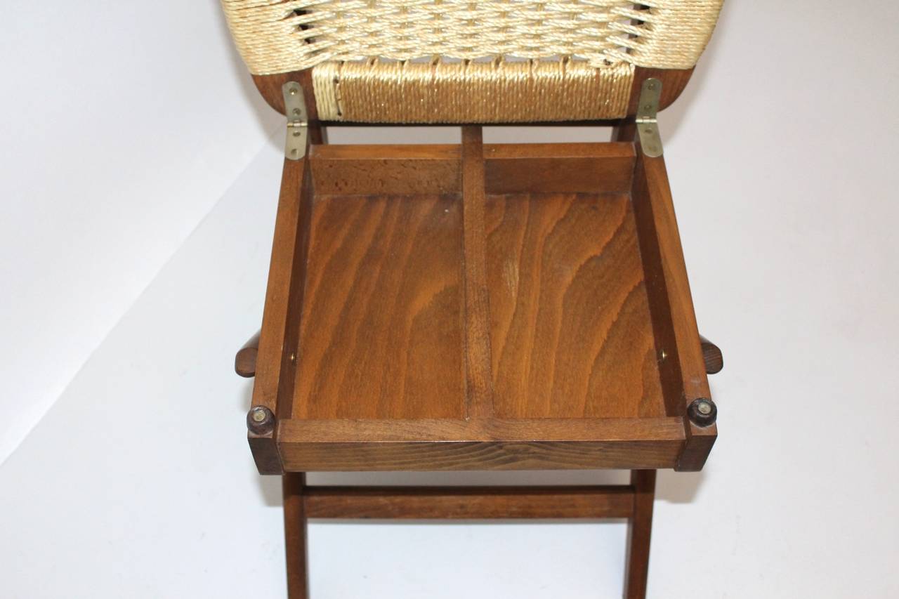 Mid Century Modern Beechwood Valet Chair by Ico & Luisa Parisi, Italy 1950s 2
