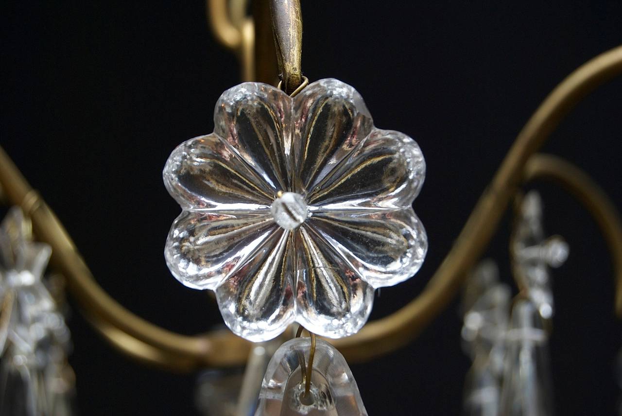 19th Century Antique French Crystal Chandelier in the Style of Louis XV For Sale 3