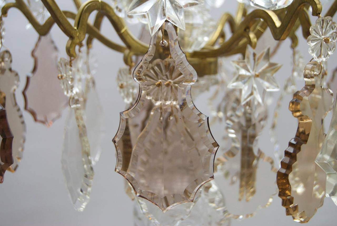 Louis XV Style French Crystal Chandelier with Six Lights For Sale 2